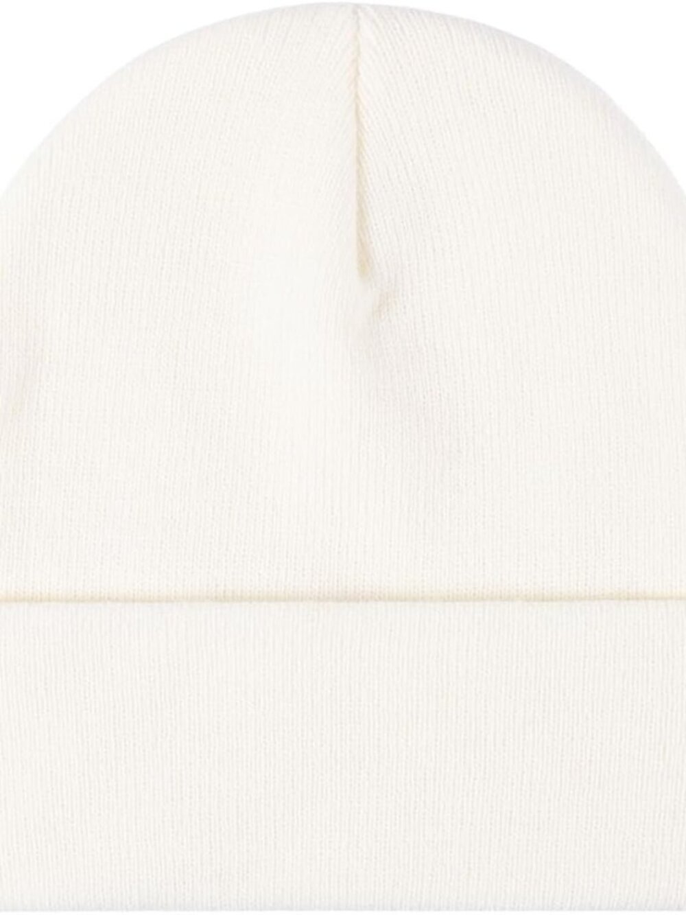 Unisex Off-White Warm Thick Knit Cuffed Beanie Winter Pull-on Classic Skull Cap